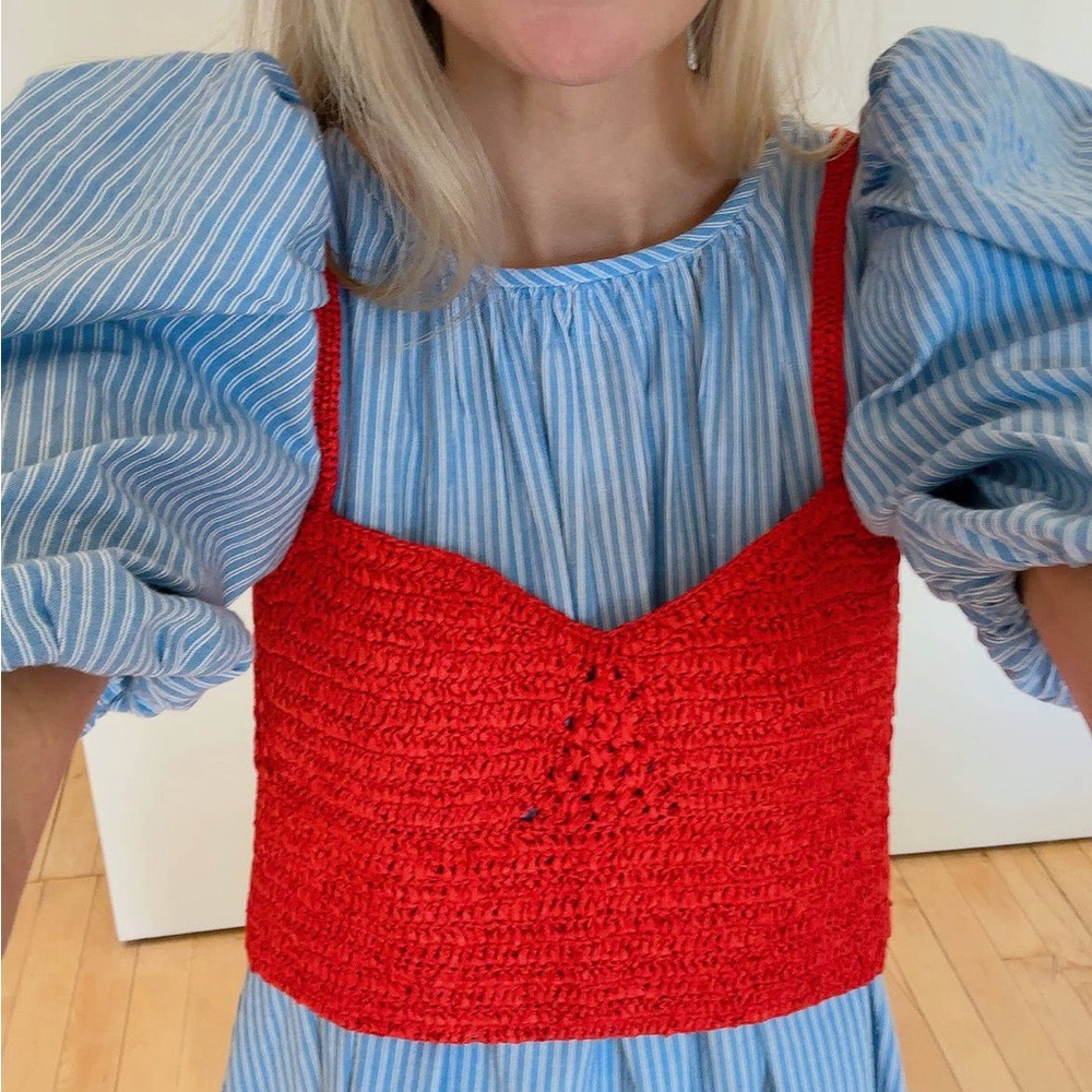 Loeffler Randall Cropped Woven Top